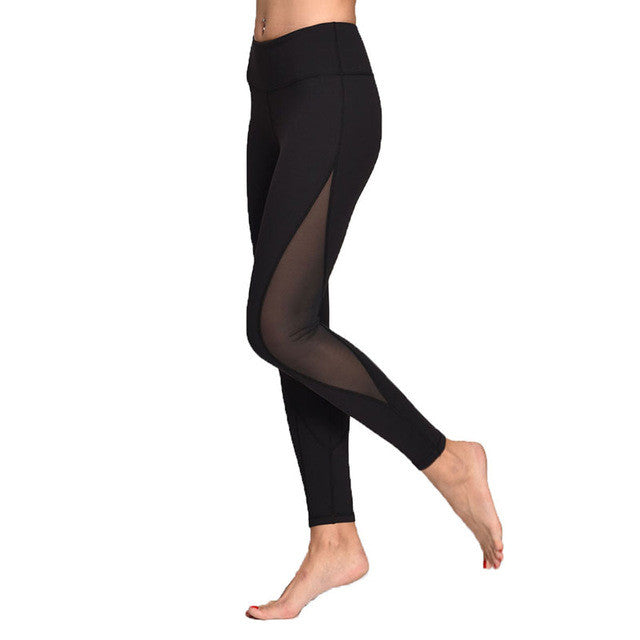 Women's Sports Slim Mesh Yoga Pants/Leggings/Gym Tights