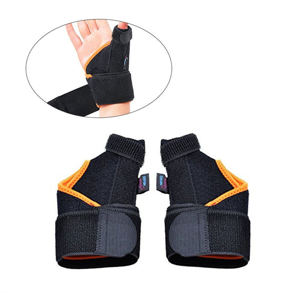 Pair of Thumb Spica Splint Support Wrist Brace Strap for Carpal Tunnel Syndrome Sprain Arthritis Pain Relief